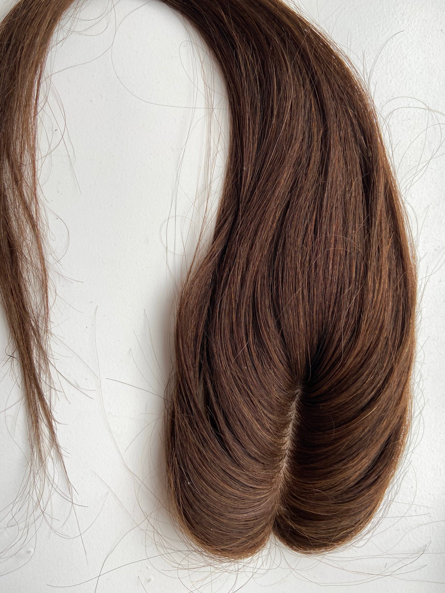 16” BROWN SILK BASE TOPPER - PEARLS HAIR BOUTIQUE